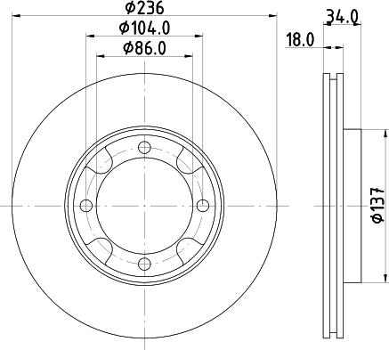 CAR HPD 841 - Тормозной диск autospares.lv