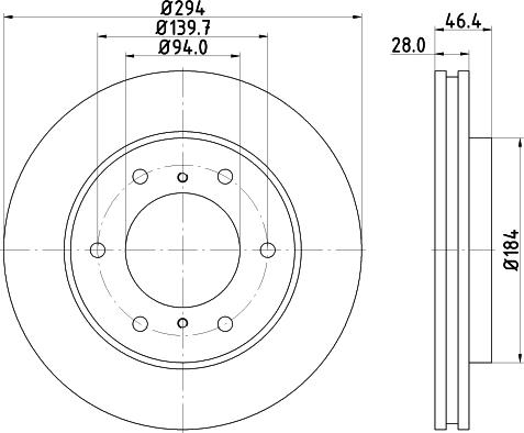 Mintex MDC1960 - Тормозной диск autospares.lv