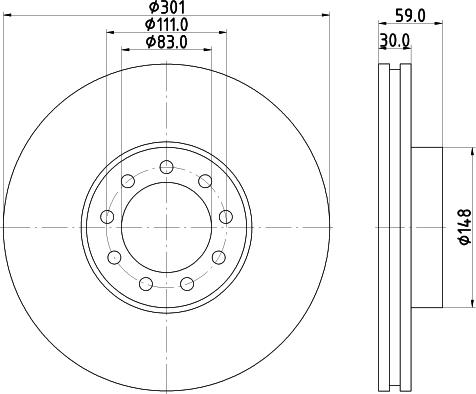 Mintex MDC1933 - Тормозной диск autospares.lv
