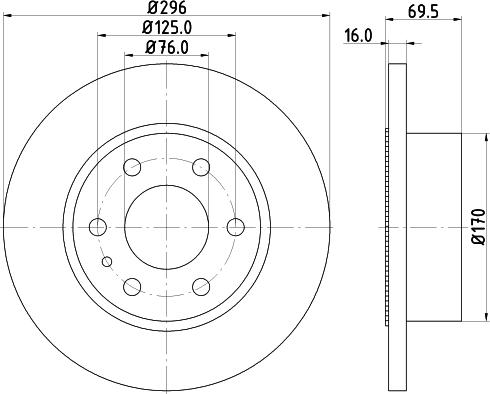 Mintex MDC1932 - Тормозной диск autospares.lv