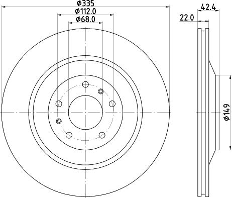 Mintex MDC1924 - Тормозной диск autospares.lv