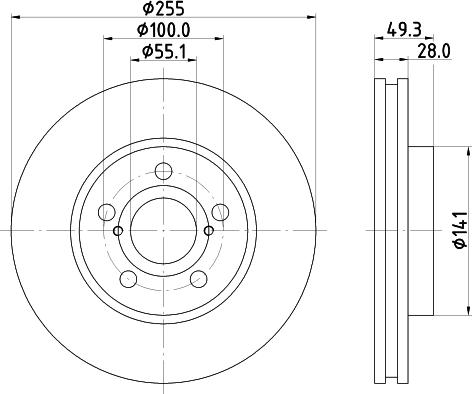 Mintex MDC1971 - Тормозной диск autospares.lv