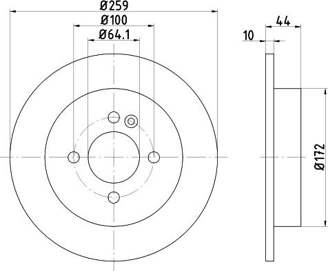 Mintex MDC1499 - Тормозной диск autospares.lv