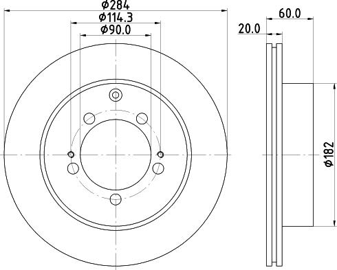 Mintex MDC1416 - Тормозной диск autospares.lv