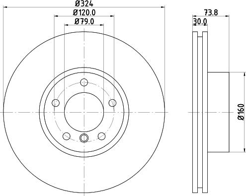 Mintex MDC1486 - Тормозной диск autospares.lv