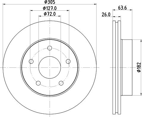 Mintex MDC1488 - Тормозной диск autospares.lv