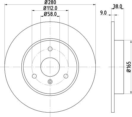 Mintex MDC1423 - Тормозной диск autospares.lv