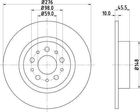 Mintex MDC1593 - Тормозной диск autospares.lv