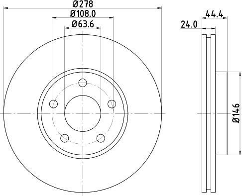 Mintex MDC1556C - Тормозной диск autospares.lv
