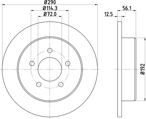 Mintex MDC1553 - Тормозной диск autospares.lv