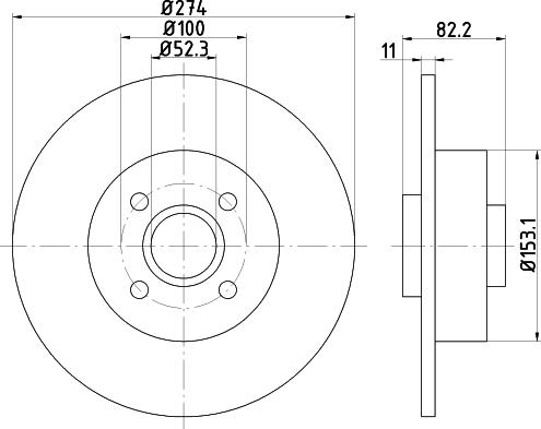 Mintex MDC1566 - Тормозной диск autospares.lv