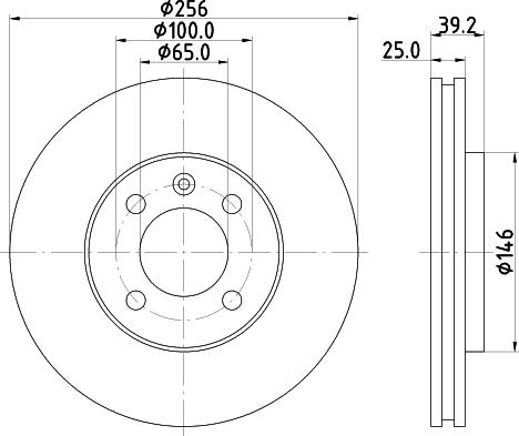 Mintex MDC1538 - Тормозной диск autospares.lv