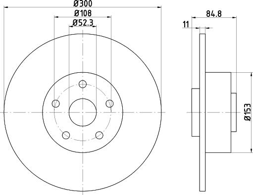 Mintex MDC1537 - Тормозной диск autospares.lv