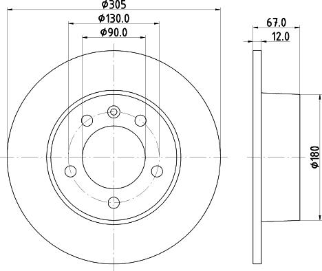 Mintex MDC1529 - Тормозной диск autospares.lv