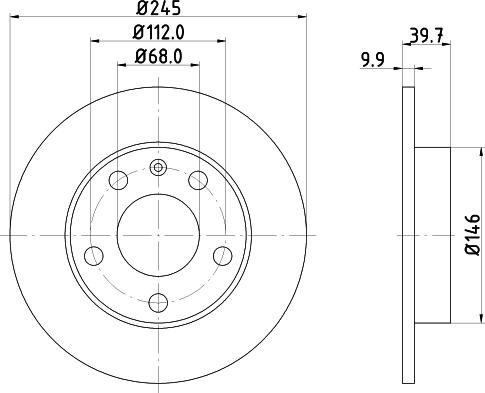 Mintex MDC1523C - Тормозной диск autospares.lv
