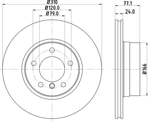Mintex MDC1658 - Тормозной диск autospares.lv