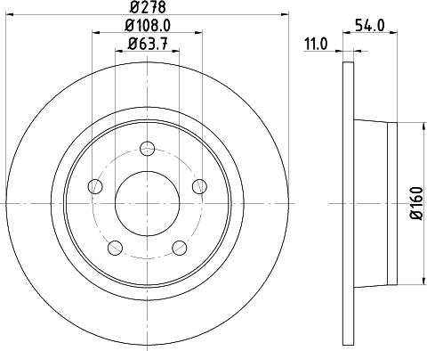 Mintex MDC1663 - Тормозной диск autospares.lv