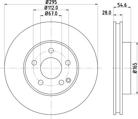 Mintex MDC1616 - Тормозной диск autospares.lv