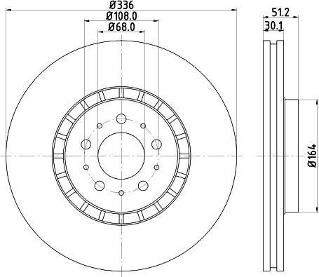 Mintex MDC1613 - Тормозной диск autospares.lv