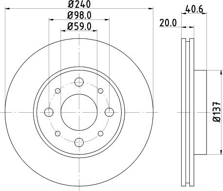 Mintex MDC1689 - Тормозной диск autospares.lv