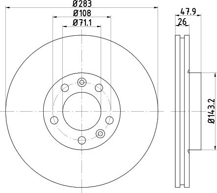 Mintex MDC1687 - Тормозной диск autospares.lv