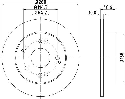 Mintex MDC1622 - Тормозной диск autospares.lv