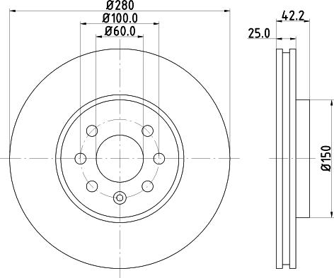 Mintex MDC1673 - Тормозной диск autospares.lv