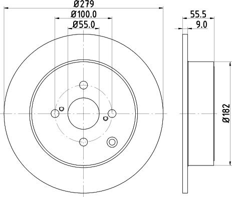 Mintex MDC1677 - Тормозной диск autospares.lv