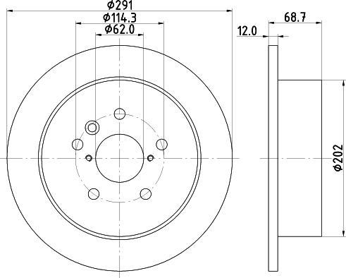 Mintex MDC1511 - Тормозной диск autospares.lv