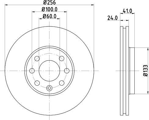 Mintex MDC1049C - Тормозной диск autospares.lv