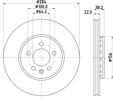 Mintex MDC1067 - Тормозной диск autospares.lv