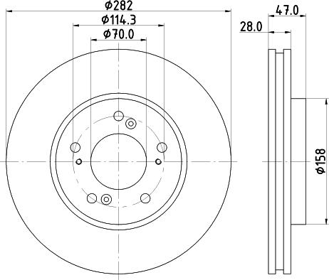 Mintex MDC1002 - Тормозной диск autospares.lv