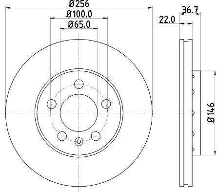 Mintex MDC81019C - Тормозной диск autospares.lv