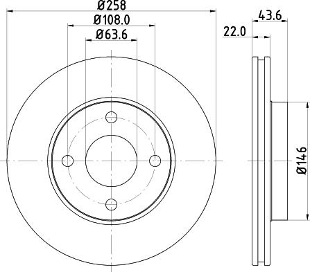 Mintex MDC1030C - Тормозной диск autospares.lv