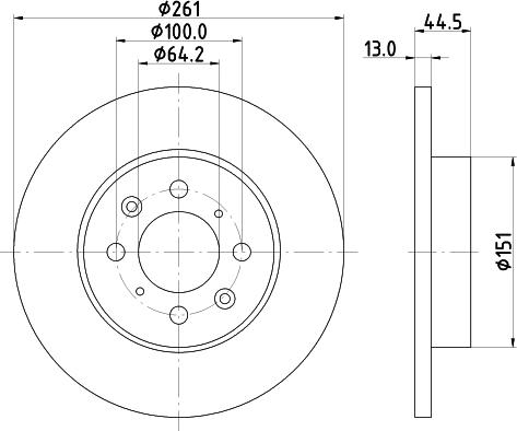 Mintex MDC1024 - Тормозной диск autospares.lv