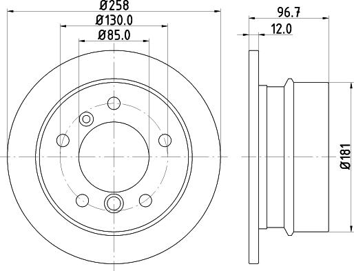 Mintex MDC1074 - Тормозной диск autospares.lv