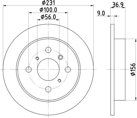 Mintex MDC1191 - Тормозной диск autospares.lv