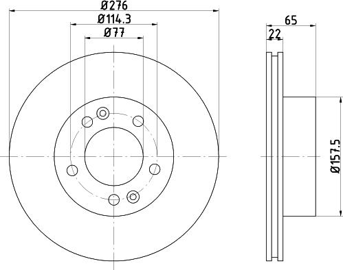 Mintex MDC1113 - Тормозной диск autospares.lv