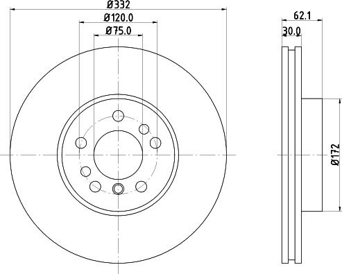 Mintex MDC1131 - Тормозной диск autospares.lv