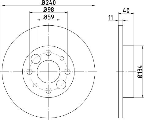 Mintex MDC1120 - Тормозной диск autospares.lv