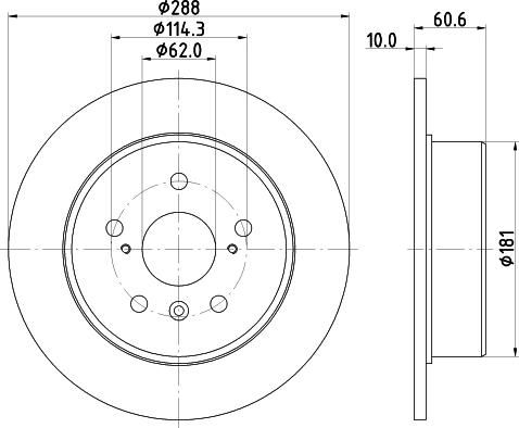 Mintex MDC1892 - Тормозной диск autospares.lv