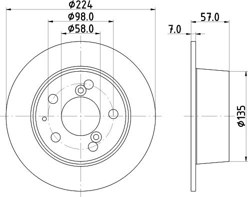 Mintex MDC189 - Тормозной диск autospares.lv