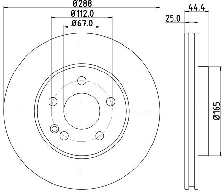 Mintex MDC1845 - Тормозной диск autospares.lv