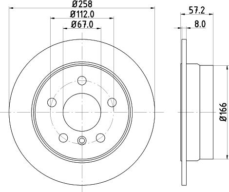 Mintex MDC1846C - Тормозной диск autospares.lv