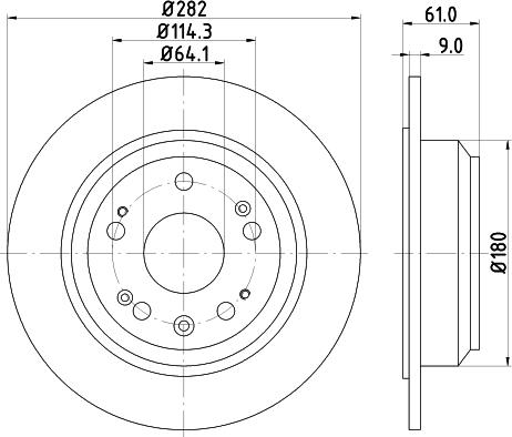 Mintex MDC1858 - Тормозной диск autospares.lv