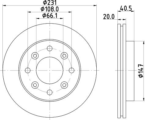 Mintex MDC1806 - Тормозной диск autospares.lv