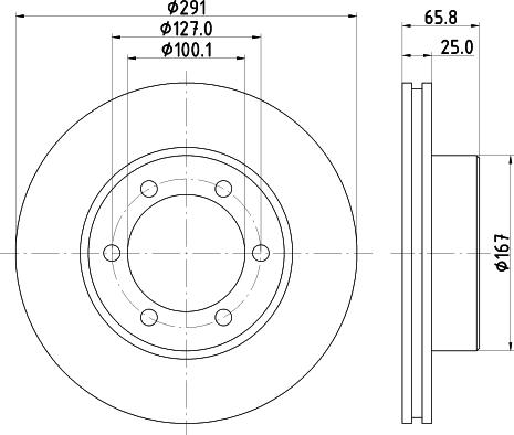 Mintex MDC1819 - Тормозной диск autospares.lv