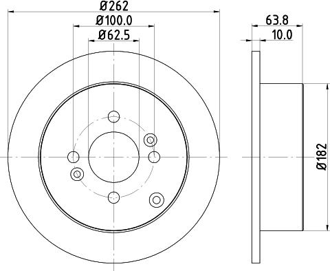 Mintex MDC1818 - Тормозной диск autospares.lv