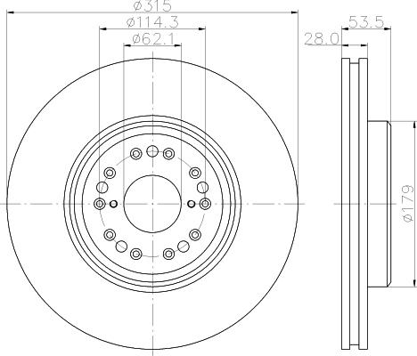 Mintex MDC1882 - Тормозной диск autospares.lv