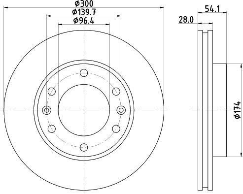 Mintex MDC1835 - Тормозной диск autospares.lv